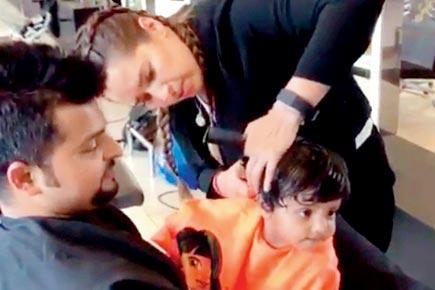Watch video: Suresh Raina's little daughter Gracia gets a haircut