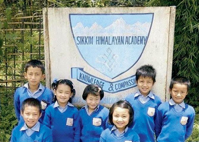 Students at Sikkim Himalayan Academy