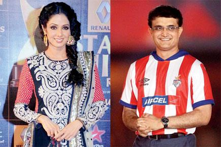 Sourav Ganguly shakes a leg with Sridevi on his Bengali chat show
