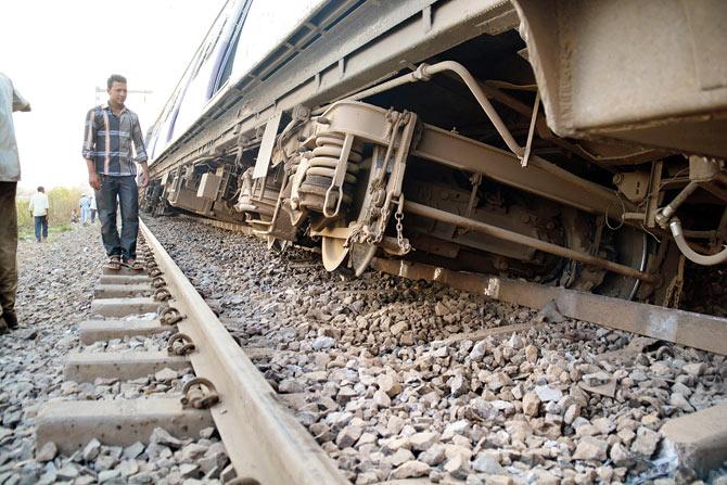 The system will help the railways gauge probable and predictable problems before they occur, like derailment, and keep a watch. Pic for representation