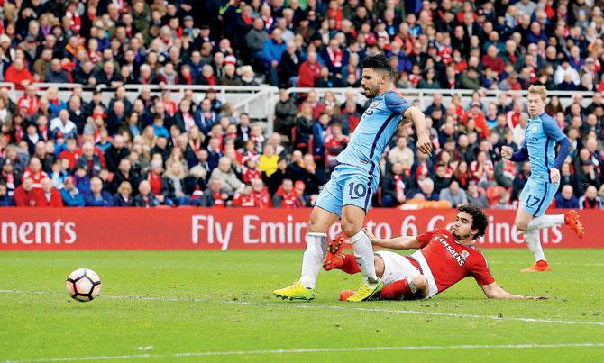 A goal each from David Silva and Sergio Aguero ensures Guardiola