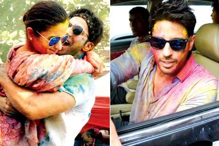 What fun! Alia Bhatt, Varun Dhawan and Sidharth Malhotra play Holi