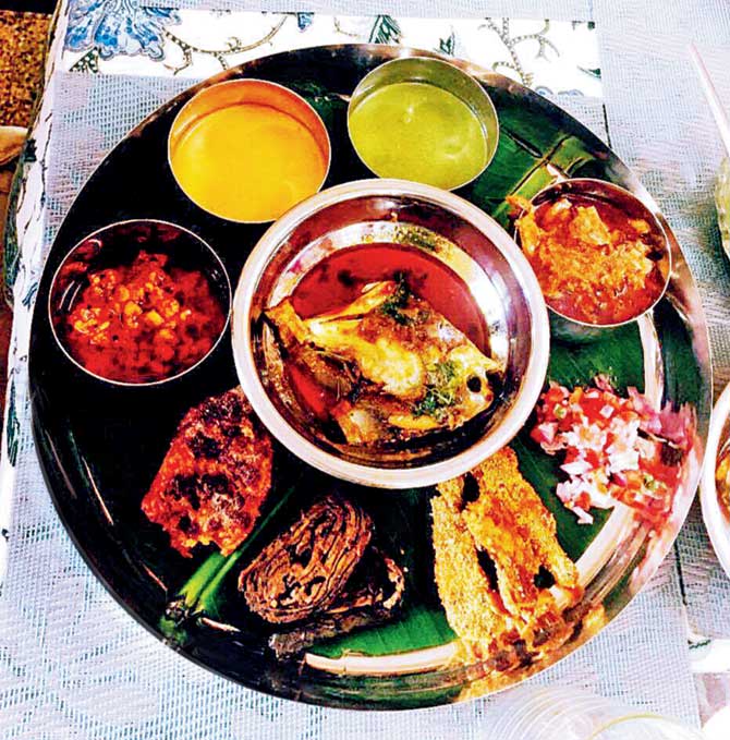 A typical thali