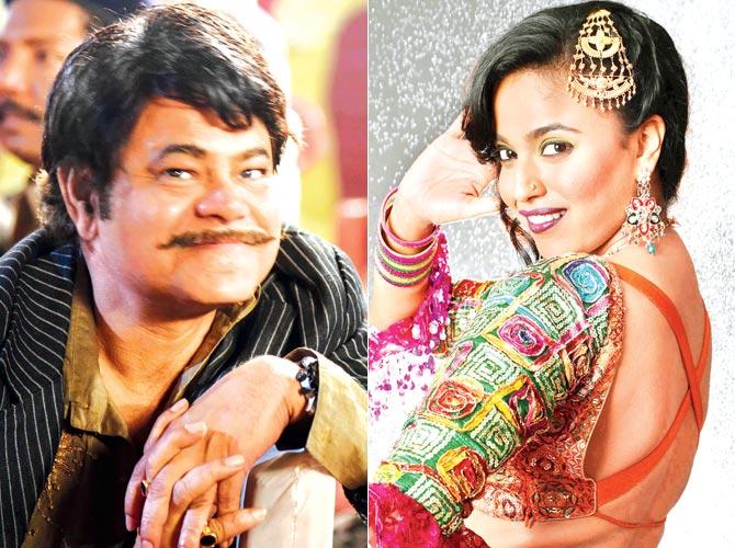 Sanjay Misra in a still from the film and Swara Bhaskar