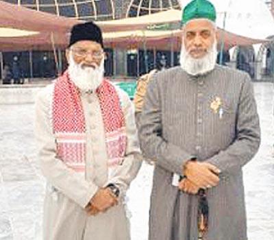Head cleric Syed Asif Nizami (left) of Delhi