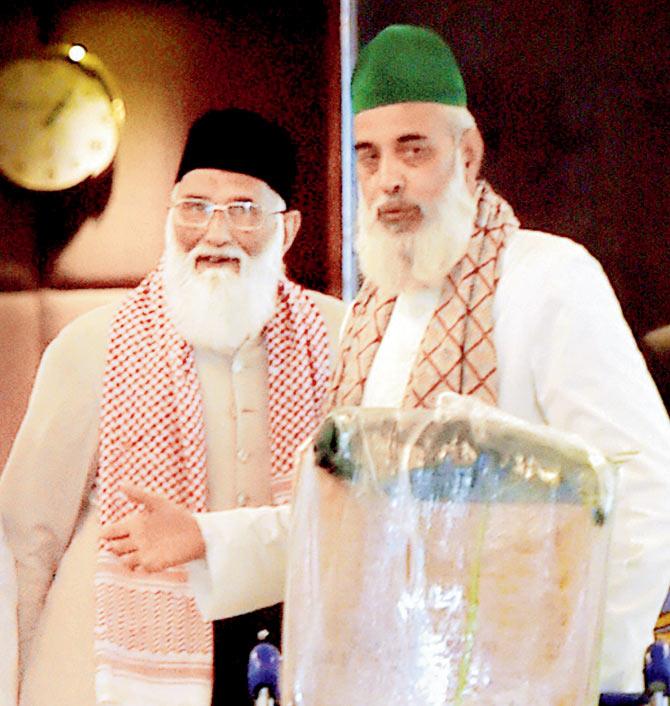 Syed Asif Nizami and his nephew Nazim Ali Nizami. Pic/PTI