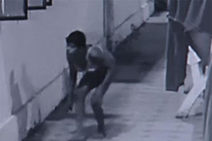 Caught on CCTV: Man wearing ladies underwear sneaks into women's hostel