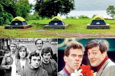 Watch British comedies while camping alongside Lake Pawna