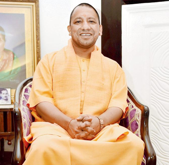 Yogi Adityanath also retained many other departments. Pic/PTI