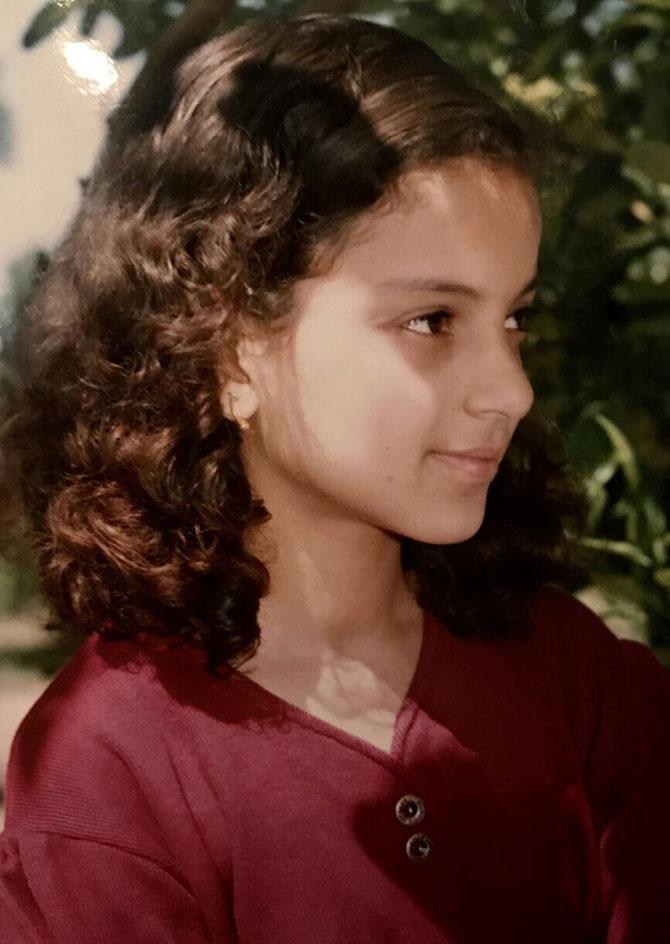 Unseen childhood pictures of Kangana Ranaut