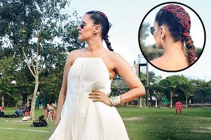 Check out Neha Dhupia's funky new hairstyle!