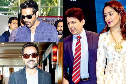 Spotted: Madhuri Dixit, Arjun Rampal and Abhay Deol at an event
