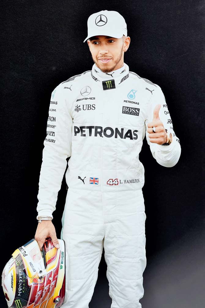 Mercedes driver Lewis  Hamilton. Pic/Getty images 