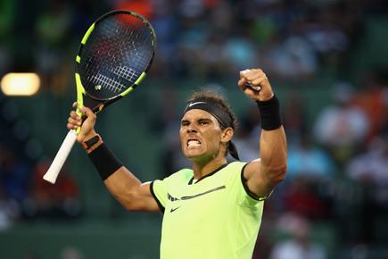 Nadal marks 1,000th match defeating Kohlschreiber in Miami Open