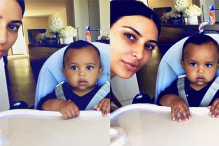 Kim Kardashian West shares snaps with Saint