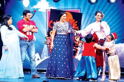 When Kangana Ranaut met little stand-up comics Sohail Khan, Neha Dhupia and Kangana Ranaut