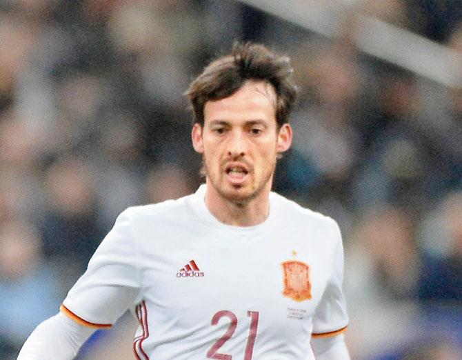 David Silva scored in Spain’s 2-0 win over France on Tuesday 