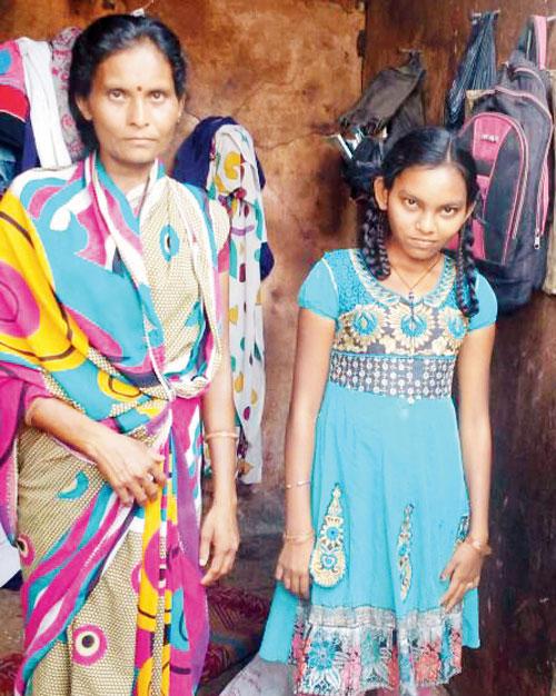 Zankar Wedhe and her daughter Ashal were caught by surprise