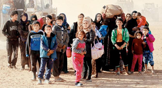 Syrians have poured across their borders since a full-blown conflict began in 2012. Pic/AFP