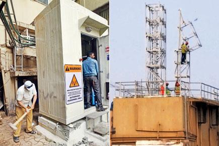 BMC demolishes 'illegal' mobile towers at South Mumbai building