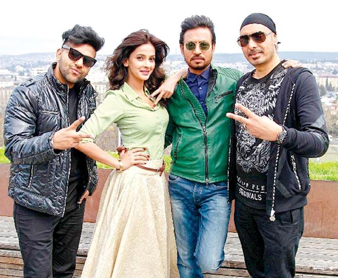 Guru Randhawa, Saba, Irrfan and Sukhbir post a song shoot