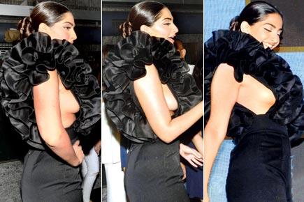 Peekaboo! Bollywood fashionista Sonam Kapoor dares to bare 