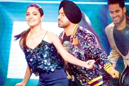 Anushka Sharma shakes a leg with 'Phillauri' co-star Diljit Dosanjh