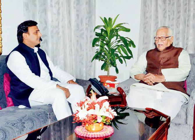 is serious, Governor Ram Naik, seen here in an earlier meeting with Akhilesh Yadav (left), has pointed out 