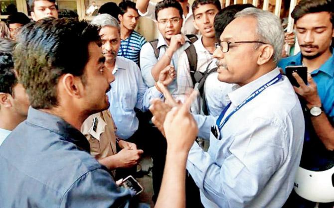 The college held a convocation for all graduating students after the protest