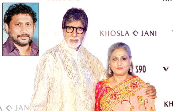 Amitabh Bachchan with wife Jaya. Inset: Shoojit Sircar