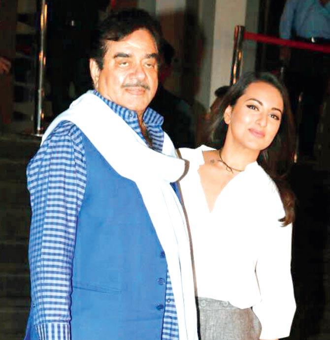 Shatrughan Sinha with daughter Sonakshi