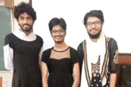 Mumbai college students wear women's clothes to break gender stereotypes