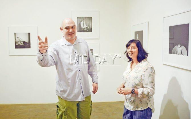 Jason Tilley and Tarla Patel at Churchill Chambers, Colaba. Pic/Bipin Kokate