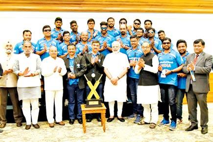 India's T20 World Cup winning blind cricket team meets Narendra Modi