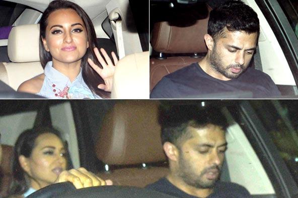 Spotted: Sonakshi Sinha and Bunty Sachdev in Juhu