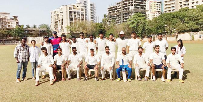 The DY Patil Academy team after winning the Young Comrade Shield 