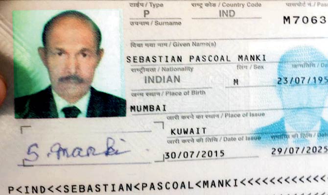 A picture of Sebastian Manki’s passport was circulated and shared on social media sites