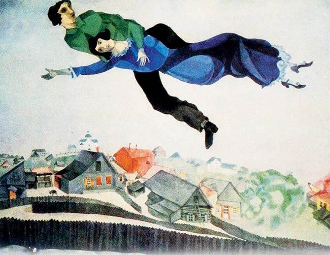 Marc Chagall, Over the Town, 1918