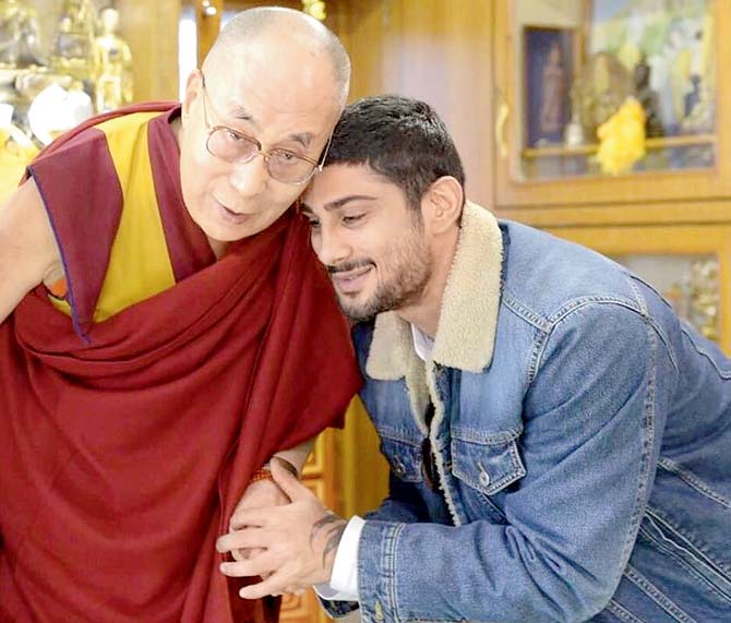 Prateik with Dalai Lama