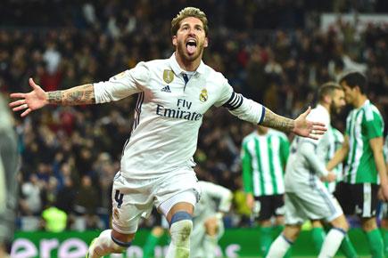 Sergio Ramos scores again as Real Madrid beat Real Betis to reclaim top spot