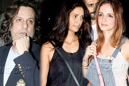 Did Sussane and Mehr came face to face at Fardeen's party? 