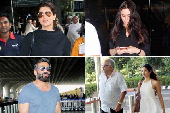 Photos: Twinkle Khanna, Preity Zinta spotted at Mumbai airport