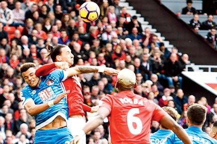 Man Utd vs Bournemouth clash: Ibrahimovic misses penalty, loses head