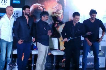 Watch video: Prabhas, Rana Daggubati at 'Baahubali 2' trailer launch in Mumbai