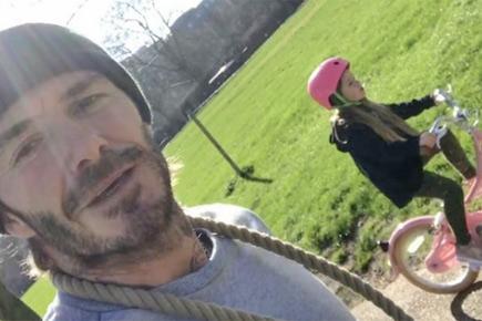Proud dad David Beckham shares adorable video of his daughter 