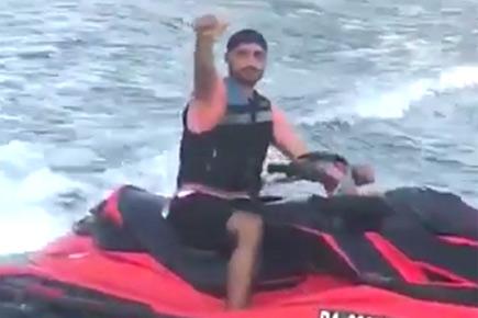 Watch video: Harbhajan Singh goes from cricketer to jet ski junkie