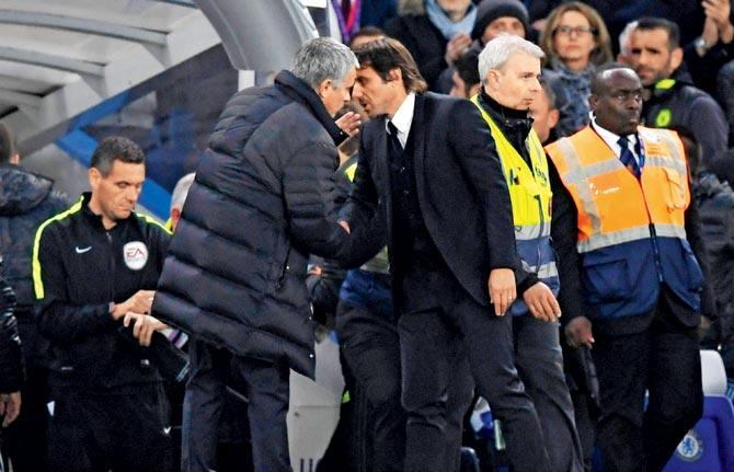 Antonio Conte and Jose Mourinho
