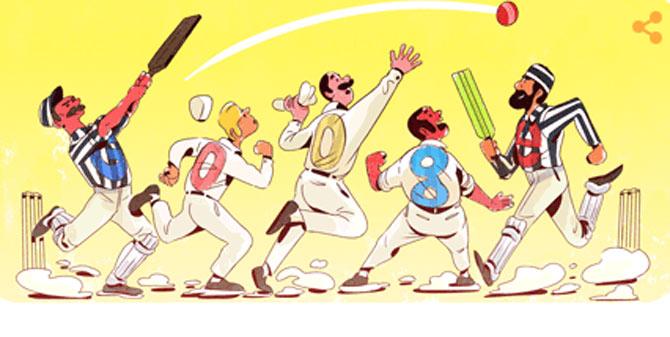 Google Doodle test cricket