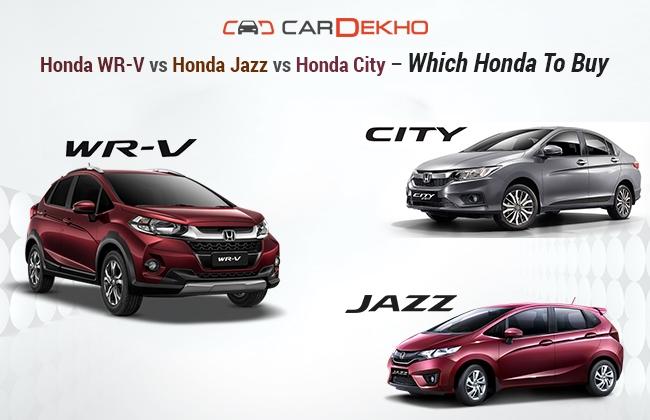 Honda Jazz, Honda WR-V, Honda City Comparison Review