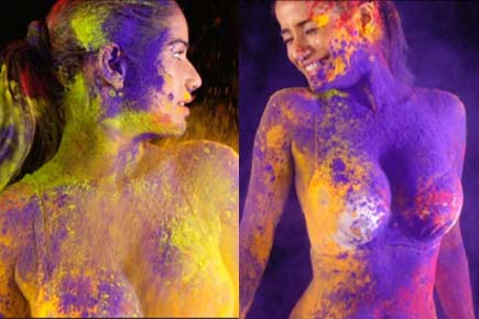 Video: Bikini-clad Poonam Pandey's celebrating Holi breaks the Net!